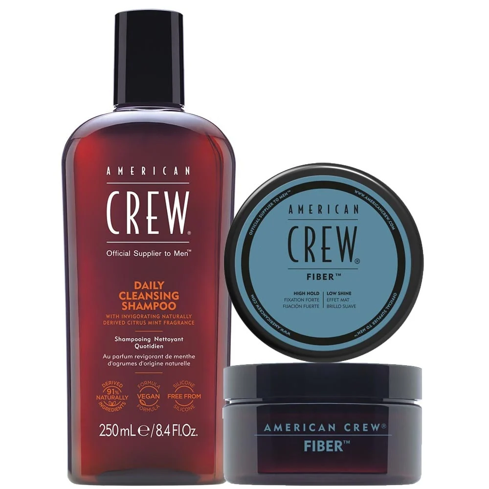 Daily Cleansing Shampoo & Fiber Set - 250+85ml