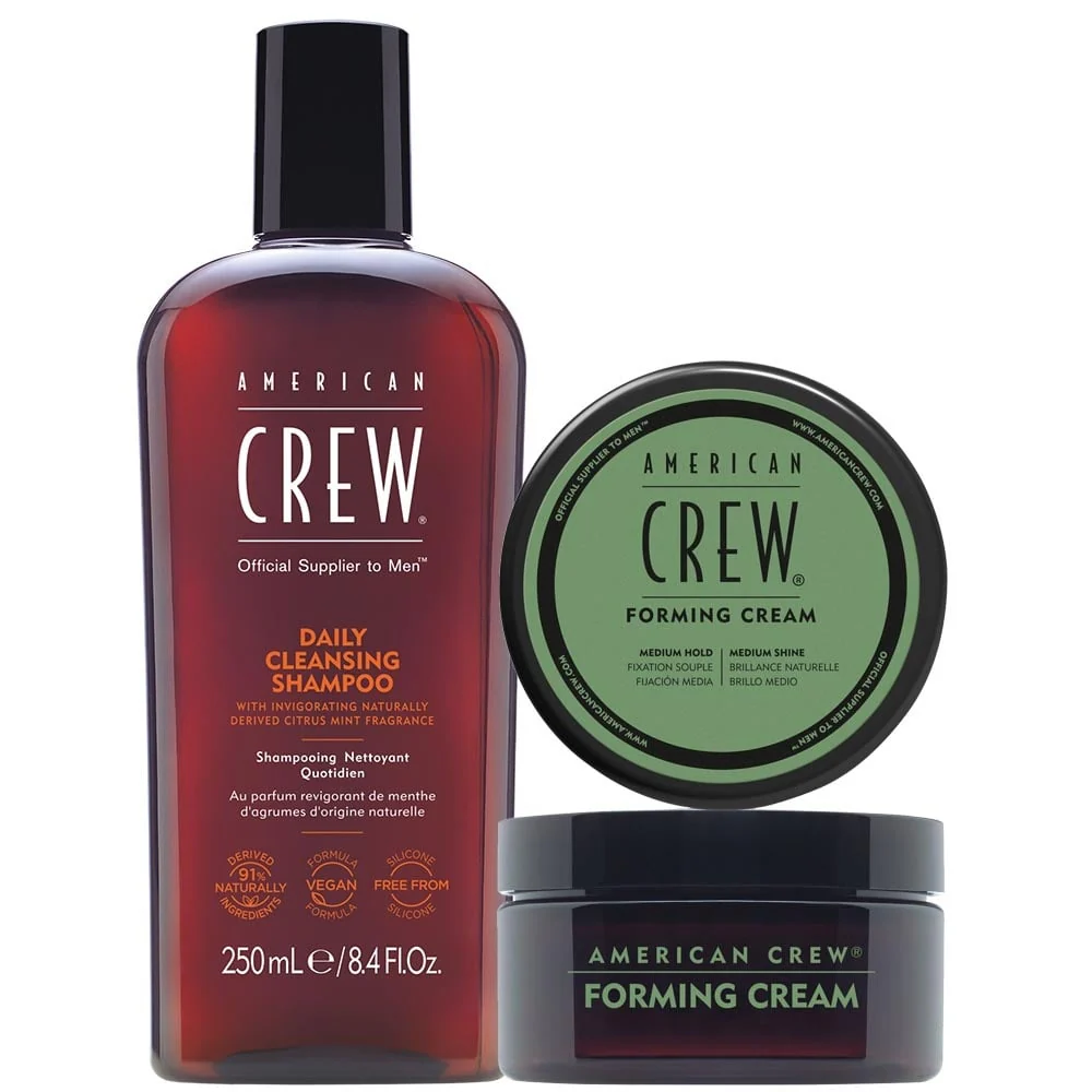Daily Cleansing Shampoo & Forming Cream Set - 250ml+85g