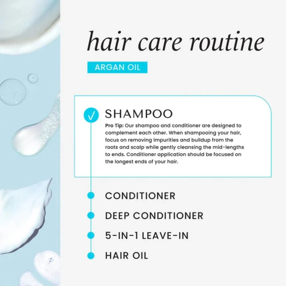Argan Oil Repairing Shampoo - 355 ml - Image 3