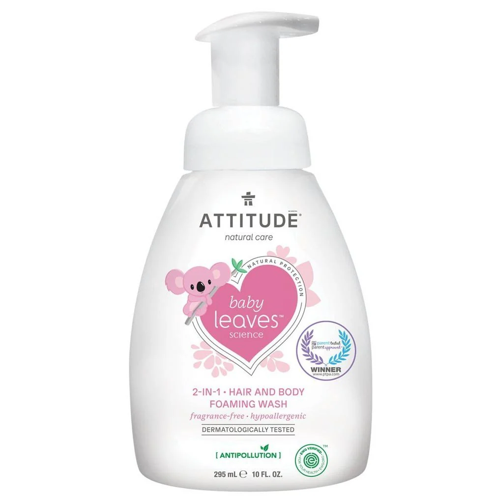 Baby Leaves 2 in 1 Parfum vrije Foaming Wash - 295ml
