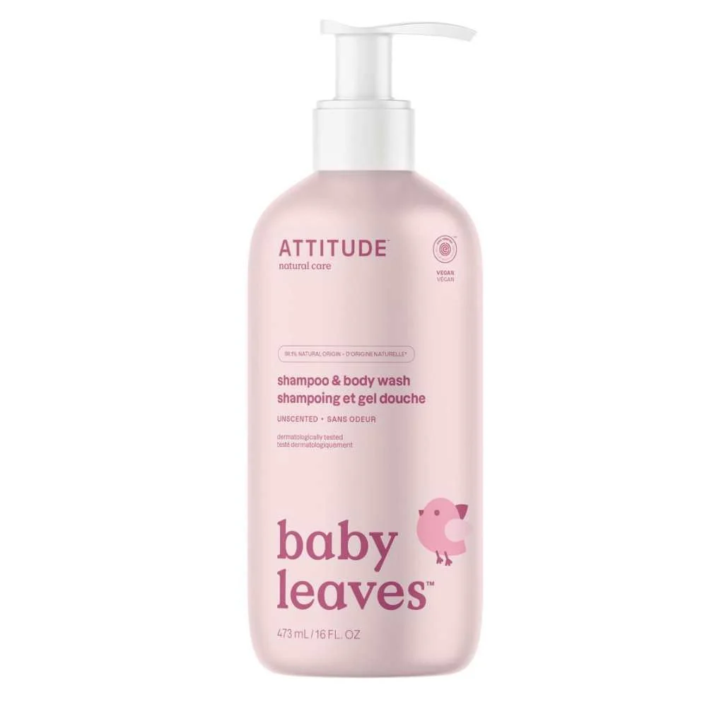 Baby Leaves 2 in 1 Shampoo Parfumvrij - 473ml