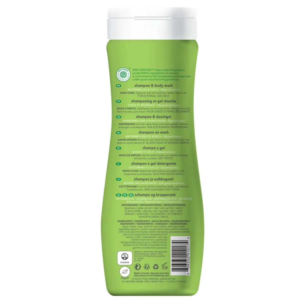 Little Leaves 2in1 Watermelon Cocos Shampoo  - 475ml - Image 2