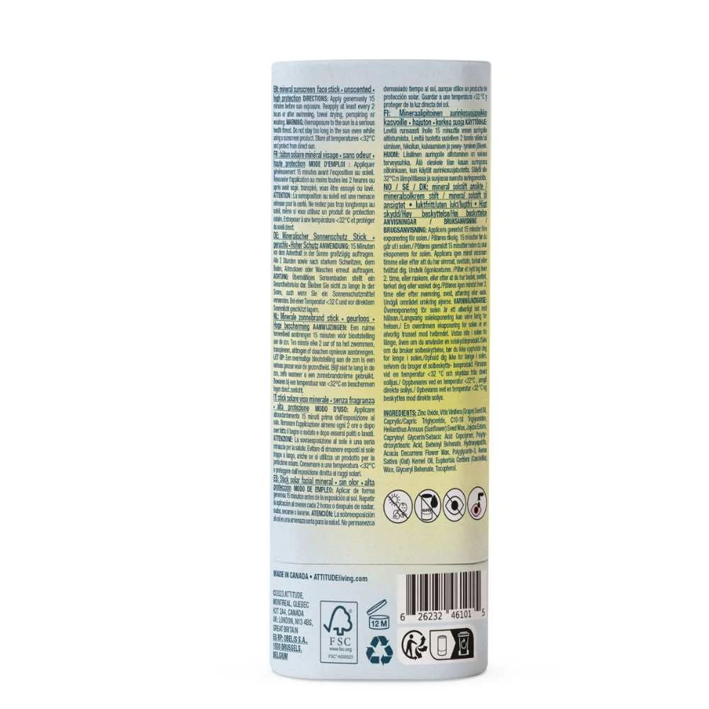 Sensitive Face Stick Mineral Sunscreen SPF30 Oat Geurloos - 20gr. - Image 2