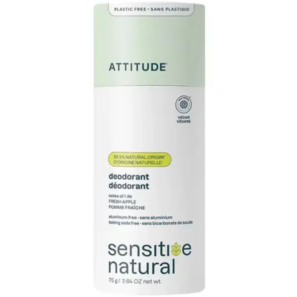 Super Leaves Fresh Apple Sensitive Plastic-Free Deodorant - 75g - Image 2