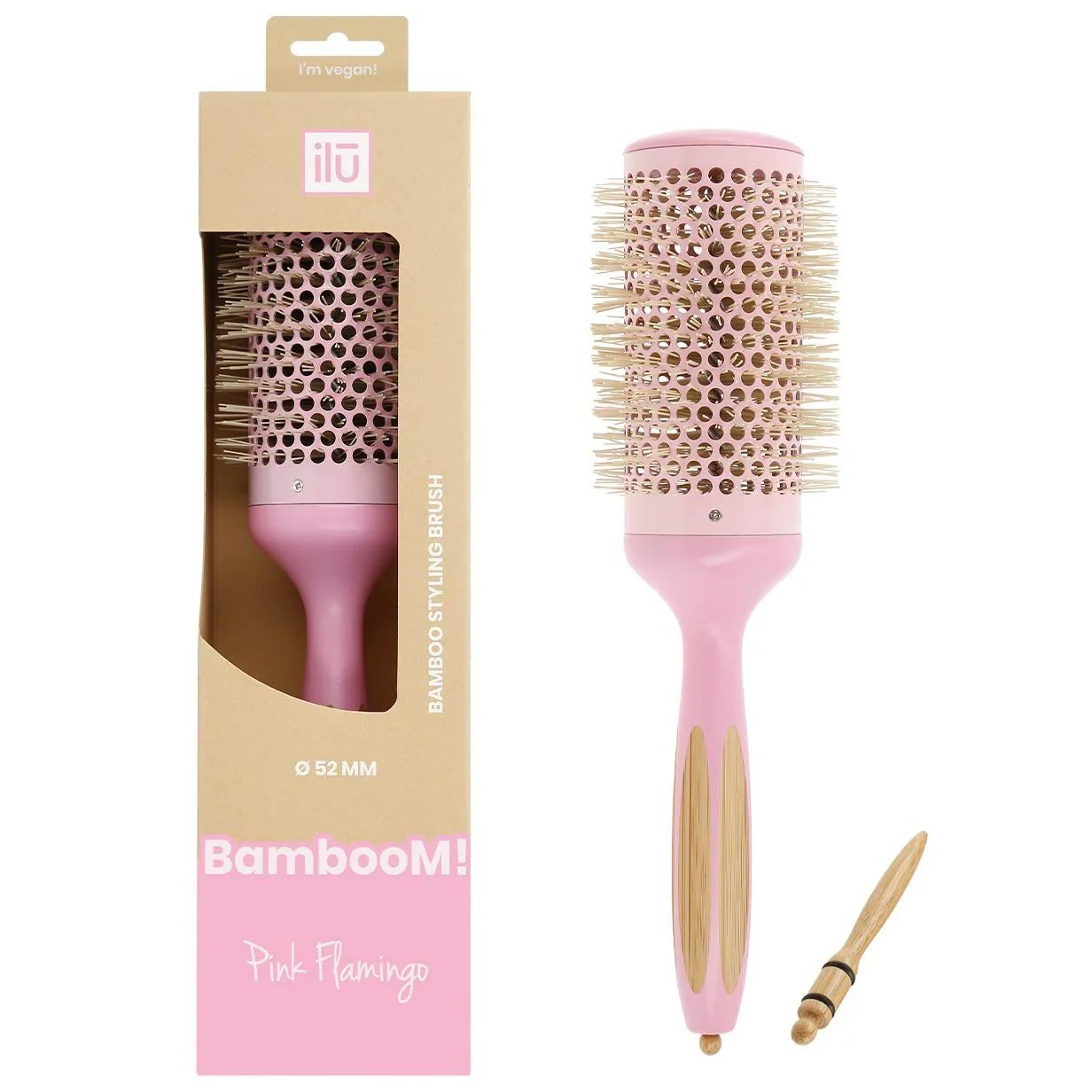 Styling Pink Flamingo Round Brush - 52mm