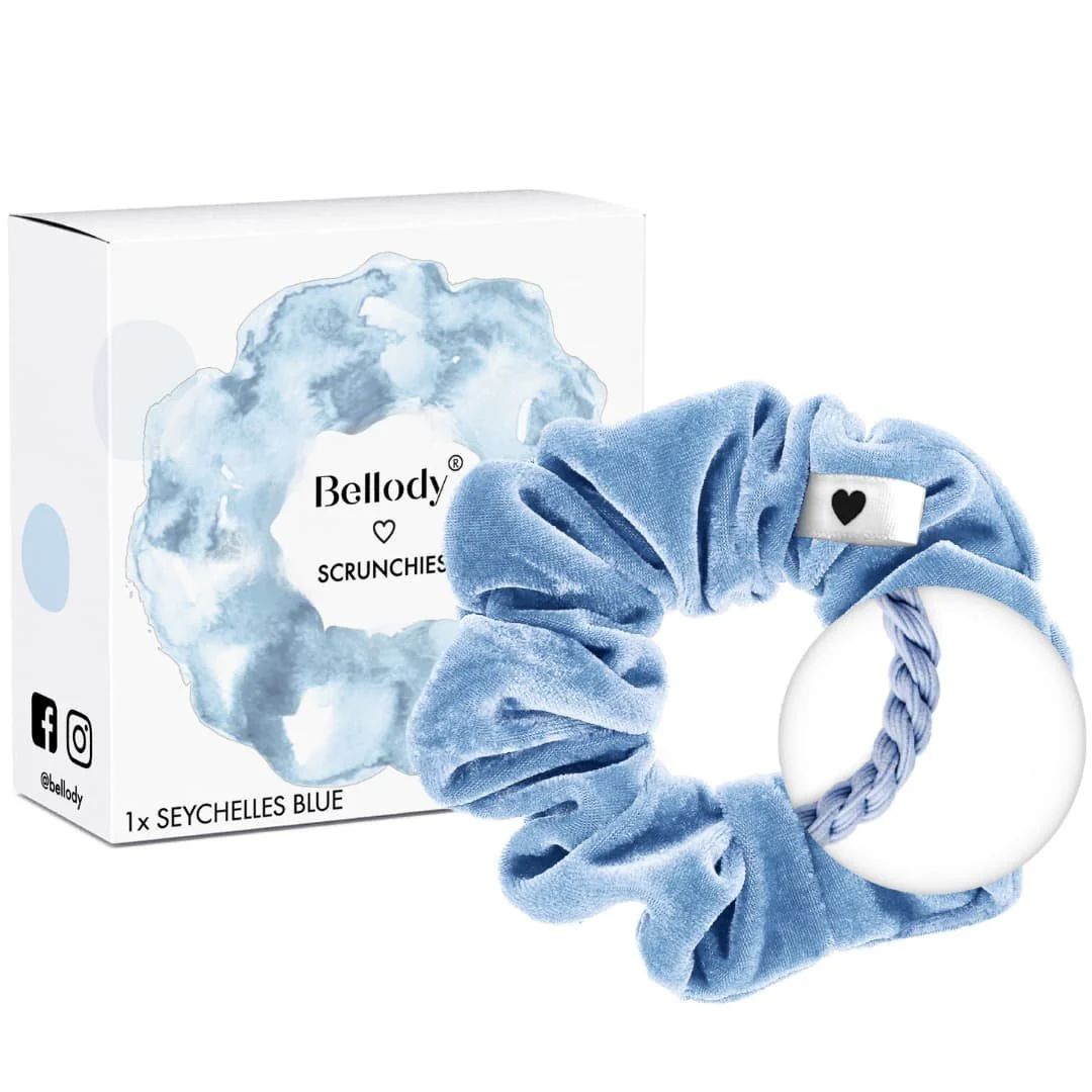 Scrunchie Haargummie - Lichtblauw