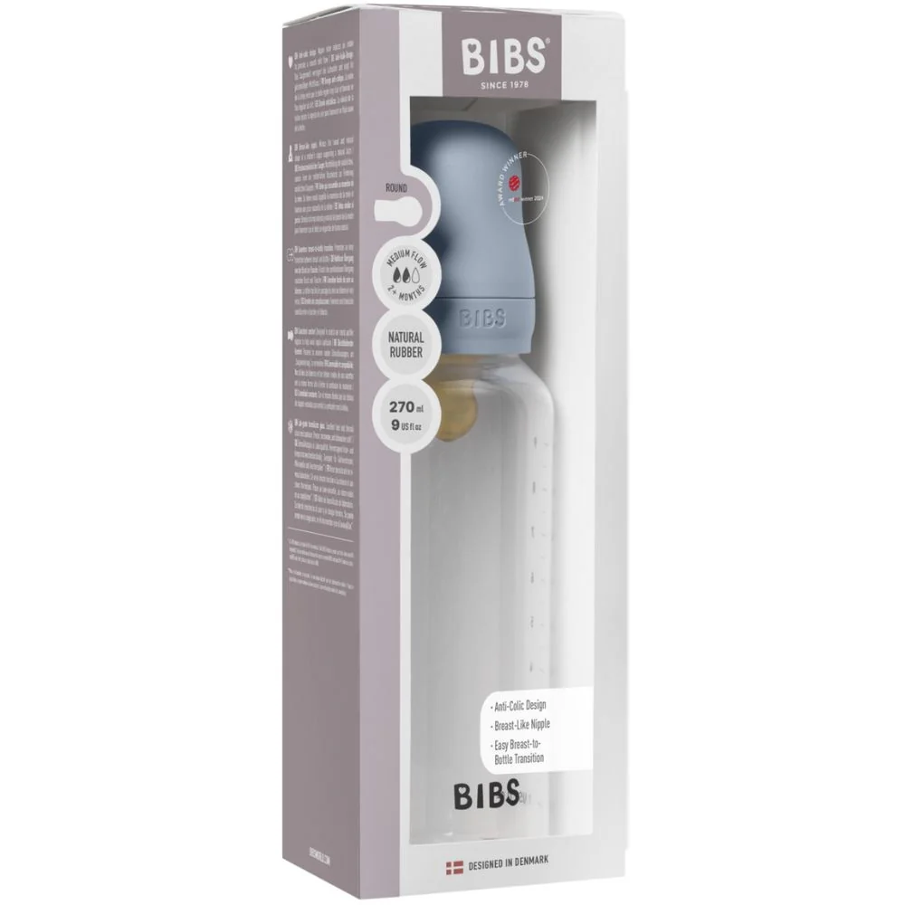 Baby Bottle Complete Set Latex Medium Flow - 270ml - Image 3