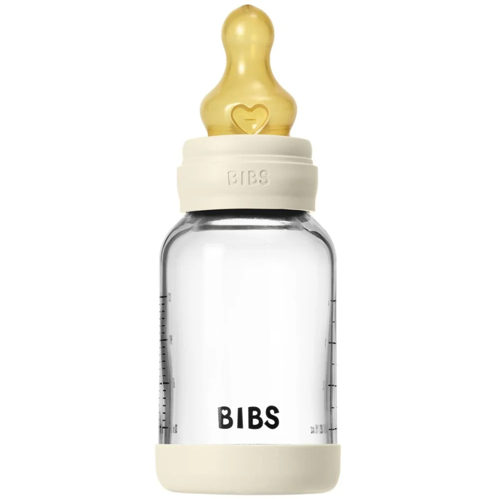 Glass Baby Bottle Latex Slow Flow - 120 ml - Image 4
