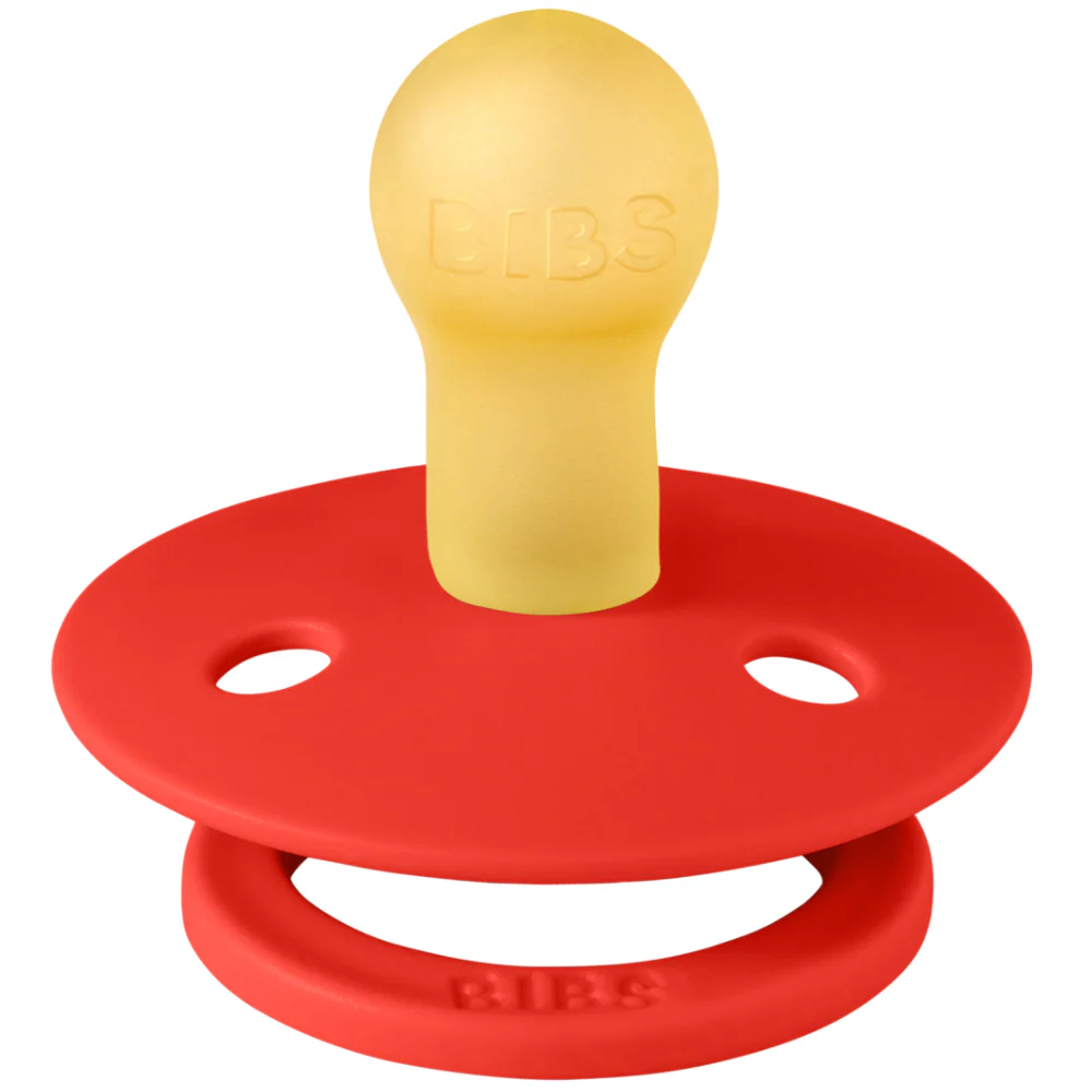 Pacifier Round Natual Rubber Size 1 Vanilla/Candy Apple - 2pcs - Image 4