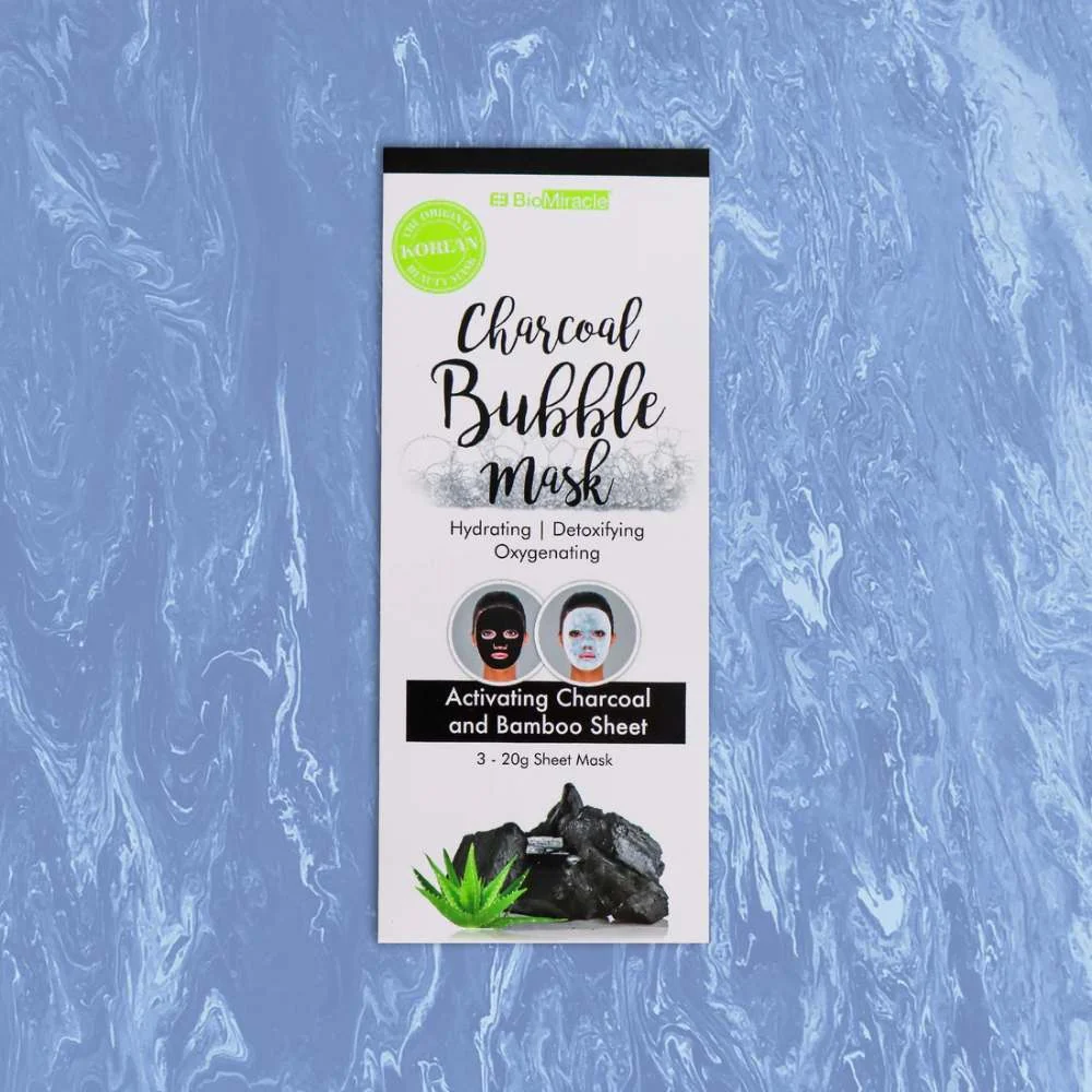 Charcoal Bubble Mask - 3pcs - Image 6