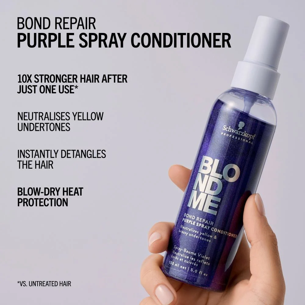 BlondMe Bond Repair Purple Spray Conditioner - 150ml - Image 4