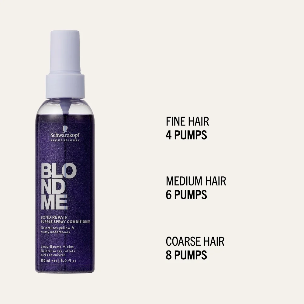BlondMe Bond Repair Purple Spray Conditioner - 150ml - Image 5