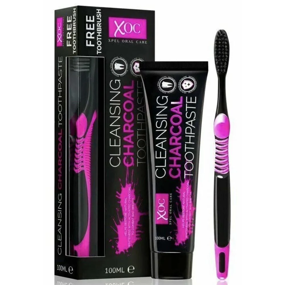 Cleansing Charcoal Tandpasta + gratis tandenborstel - 100ml