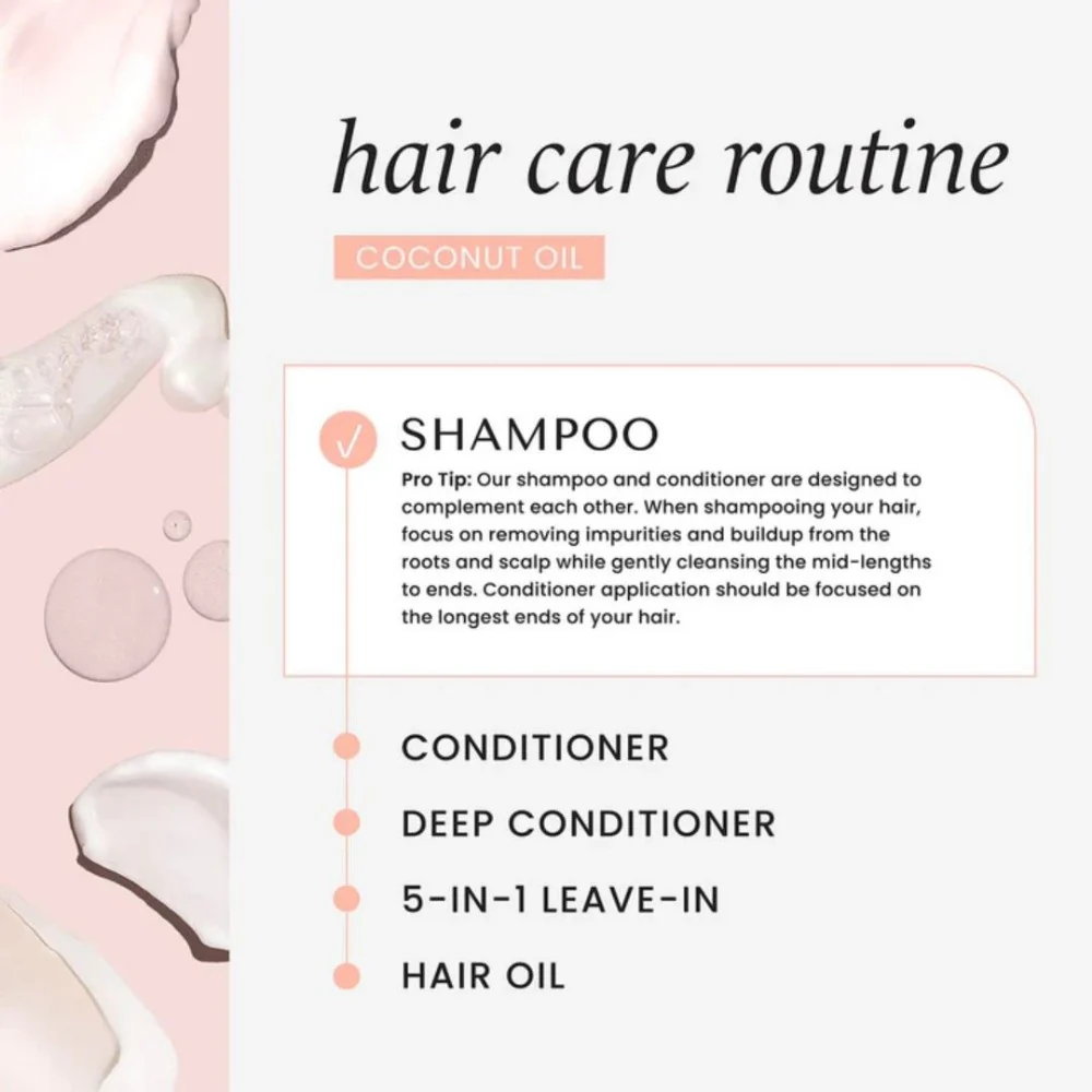 Coconut Oil Nourishing Shampoo - 355ml - Image 5