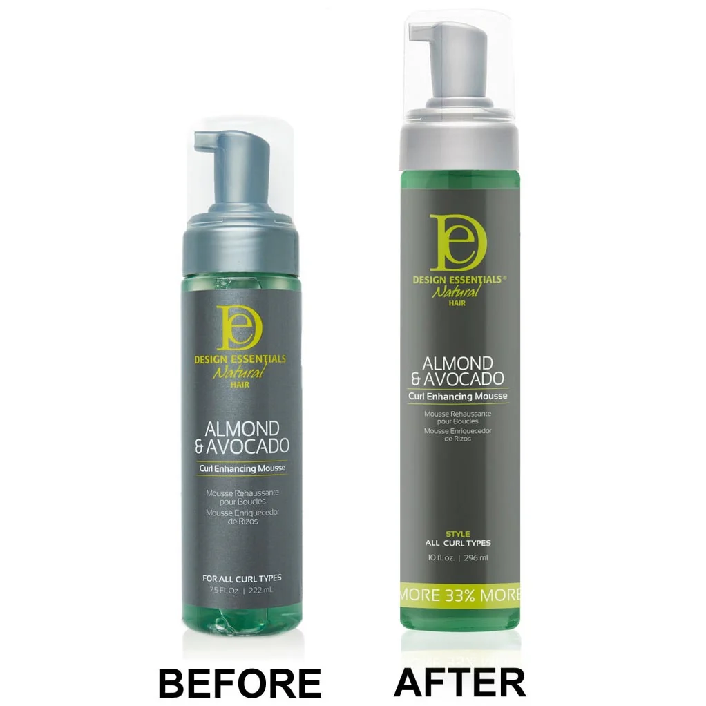 Natural Almond & Avocado Curl Enhancing Mousse - 296ml - Image 2