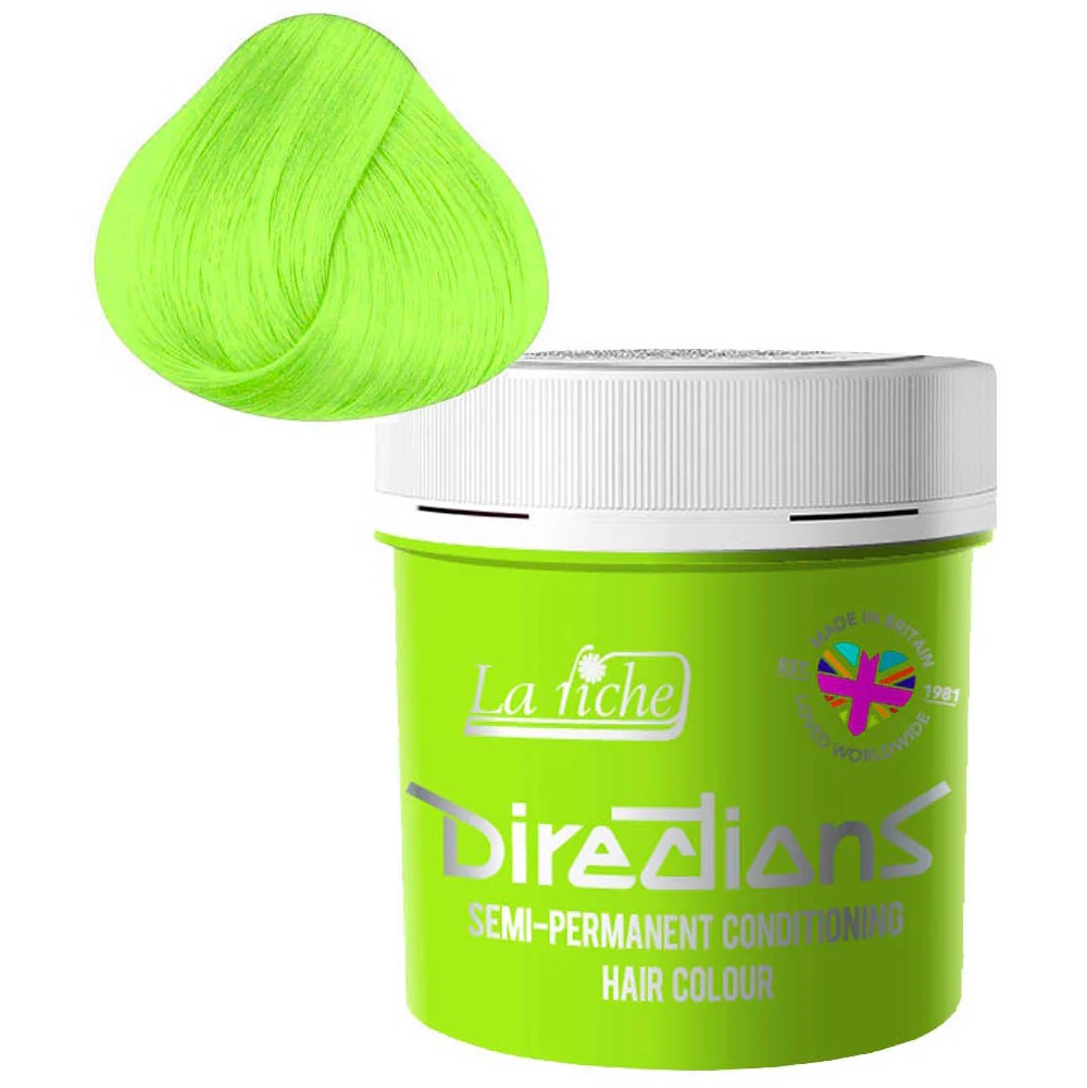 Directions Semi-Permanent Fluorescent Green Color - 88ml - Image 2