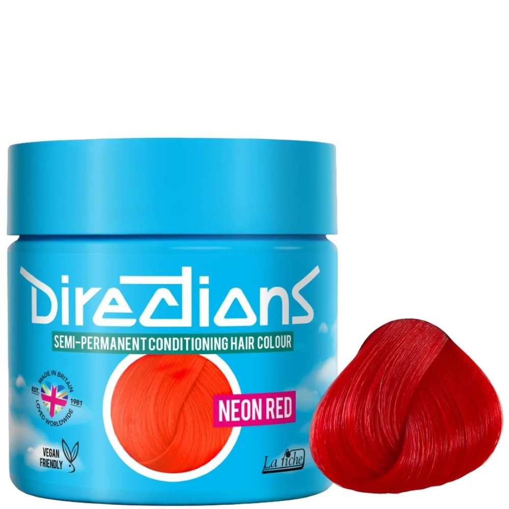 Directions Semi-Permanent Neon Red Color - 88ml