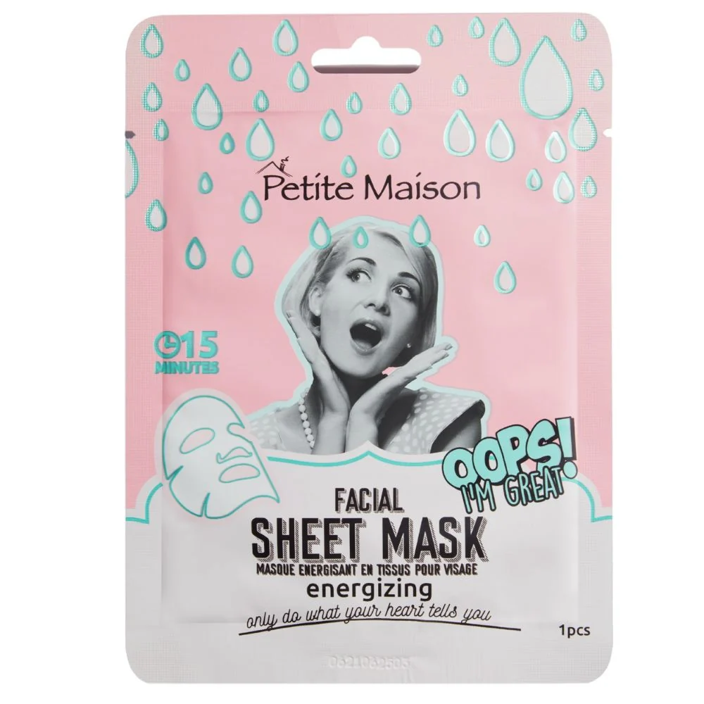 Energizing Facial Sheet Mask - 3x25ml - Image 2