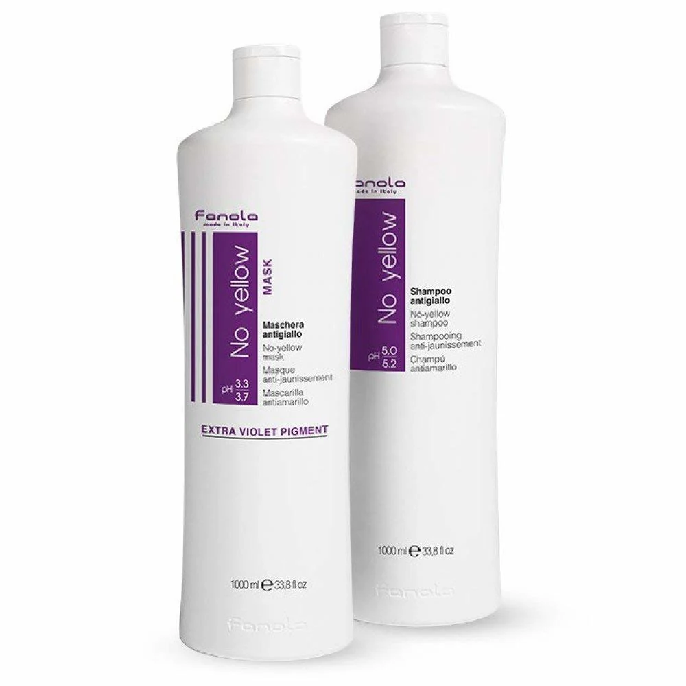 No Yellow Shampoo & Mask Set - 2x1000ml - Image 2