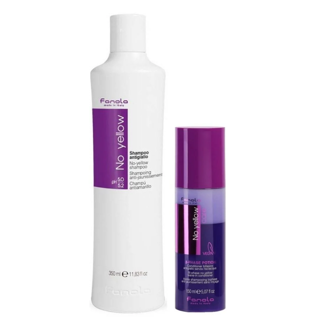 No Yellow Shampoo & Bi-Phase Set - 350ml+150ml
