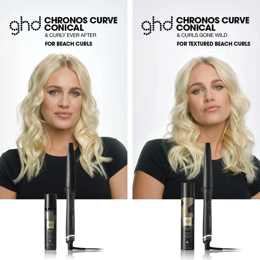 Chronos Curve Conical Wand Curling Iron - 28-23mm - Image 10