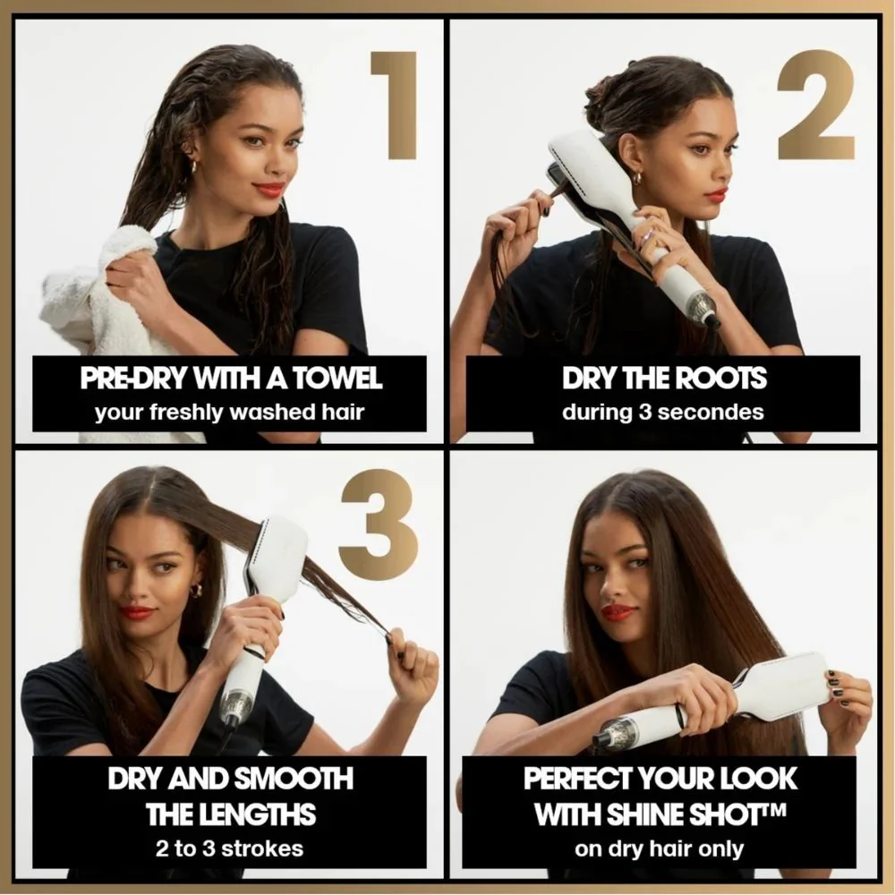 Duet Style 2-in-1 Hot Air Styler - White - Image 6