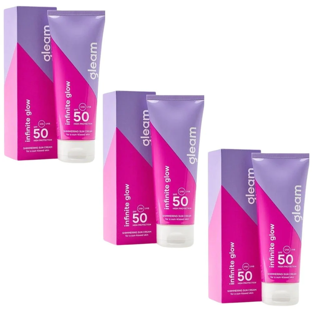 Infinite Glow Shimmering Sun Cream SPF50 - 100ml - Image 3