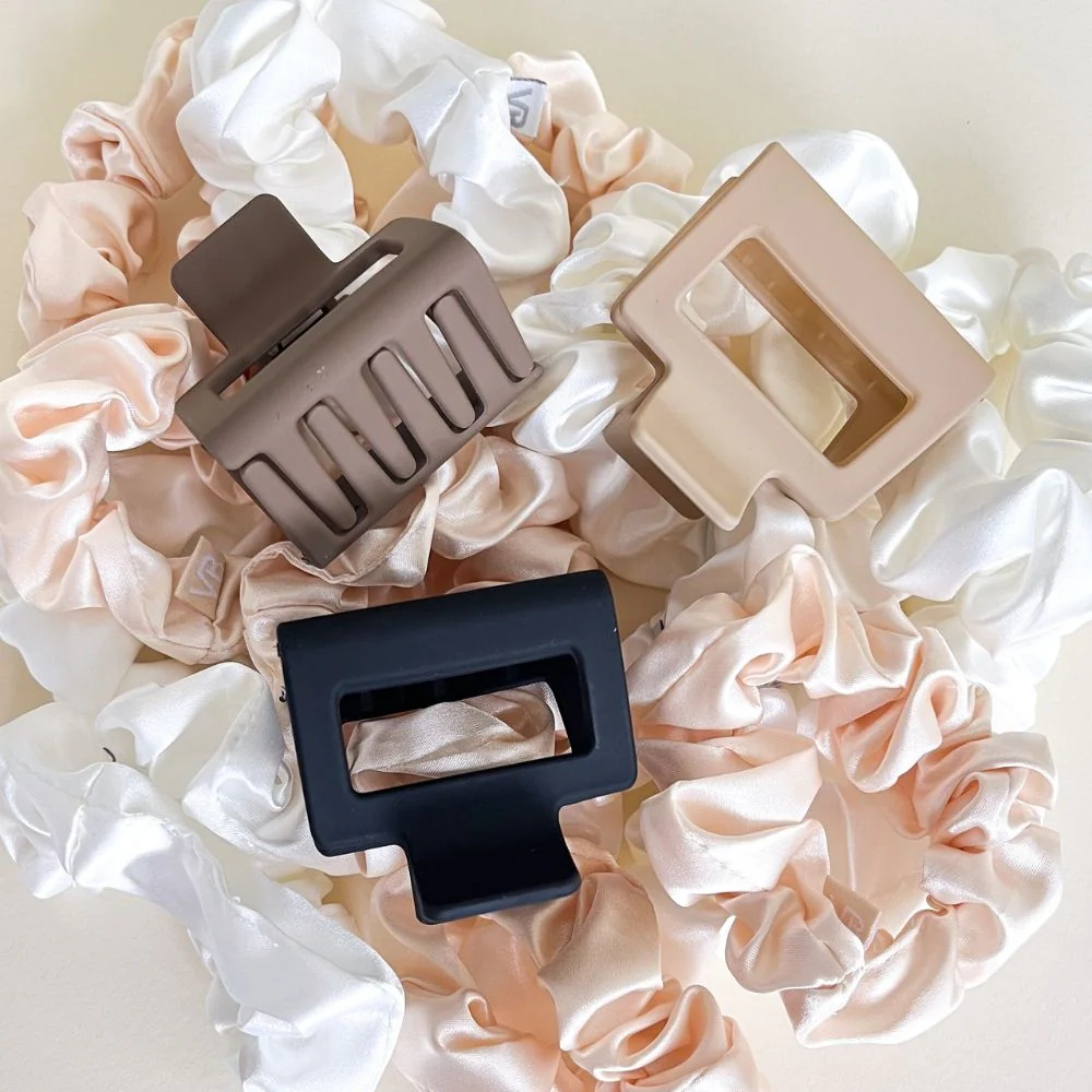 Haarklem midi beige - 5cm - Image 2