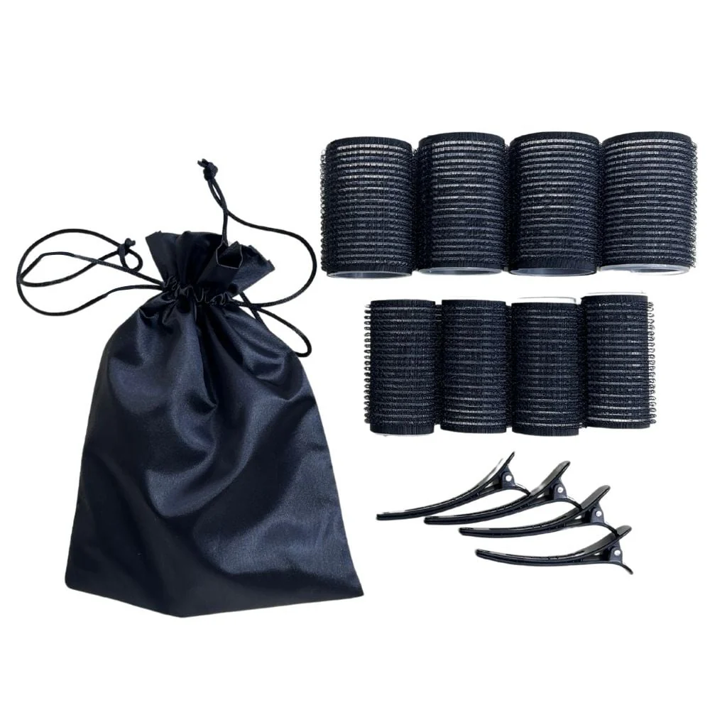 Haarrollers met clips zelfklevend - 8 stuks
