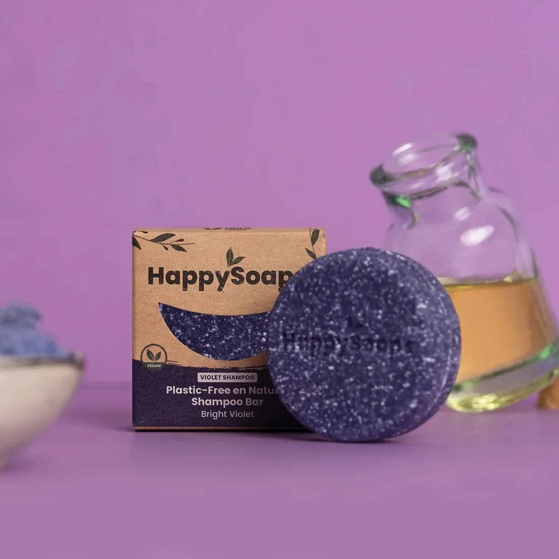 Bright Violet Blond- en Zilver Haar Shampoo Bar - 70g. - Image 2