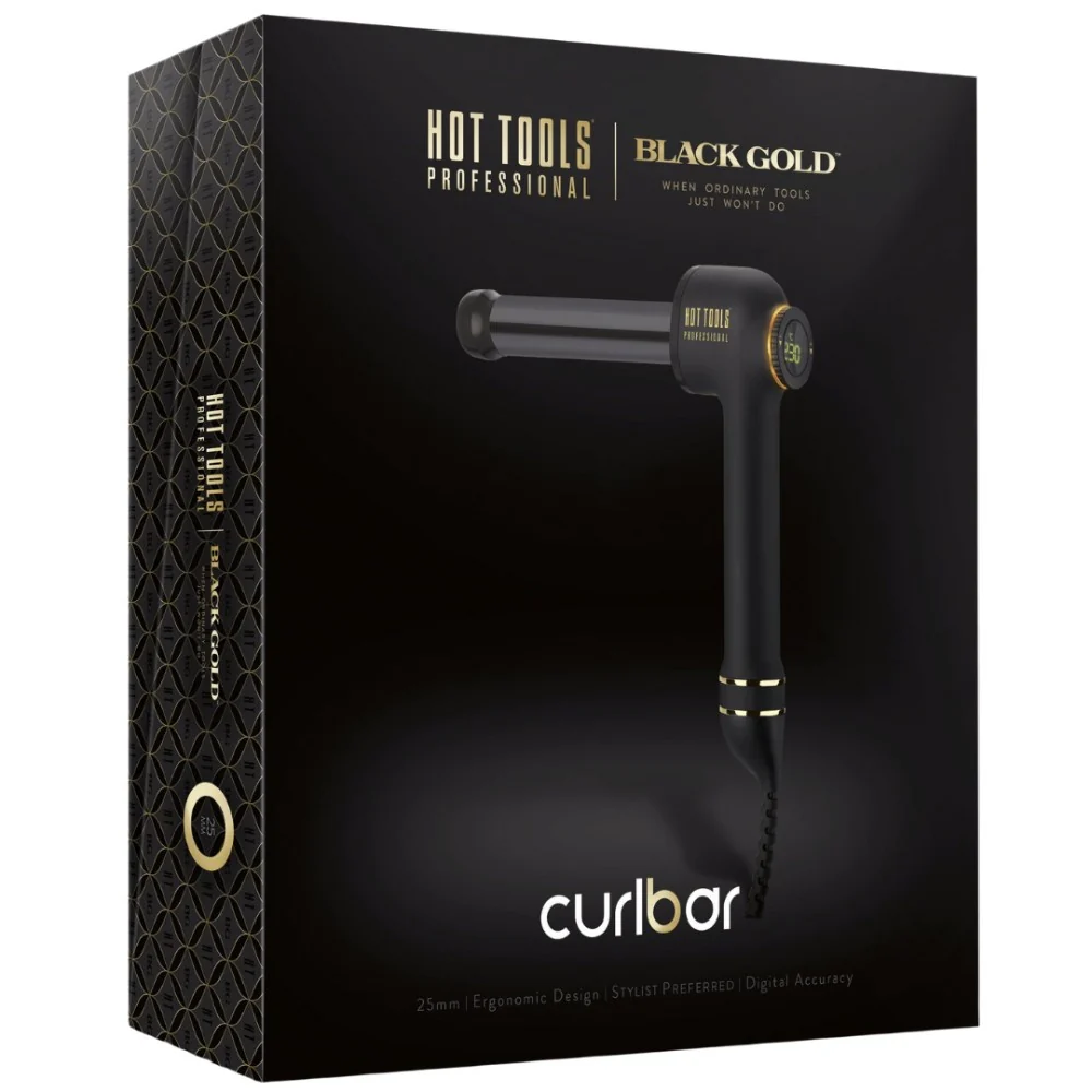 Professional Curl Bar Black Gold - 25mm - Image 7