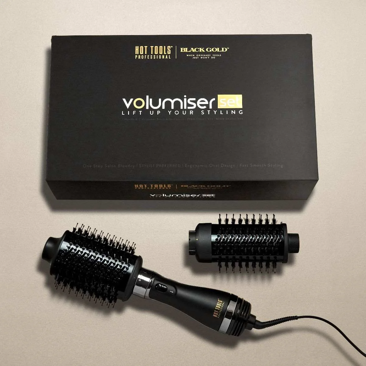 Volumiser Set Black Gold Föhnborstel - Image 3