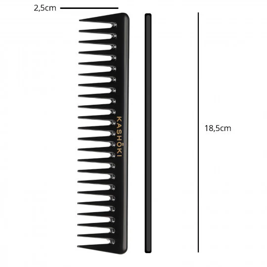 Wide Tooth Detangling Comb Youko - Straight - Image 2