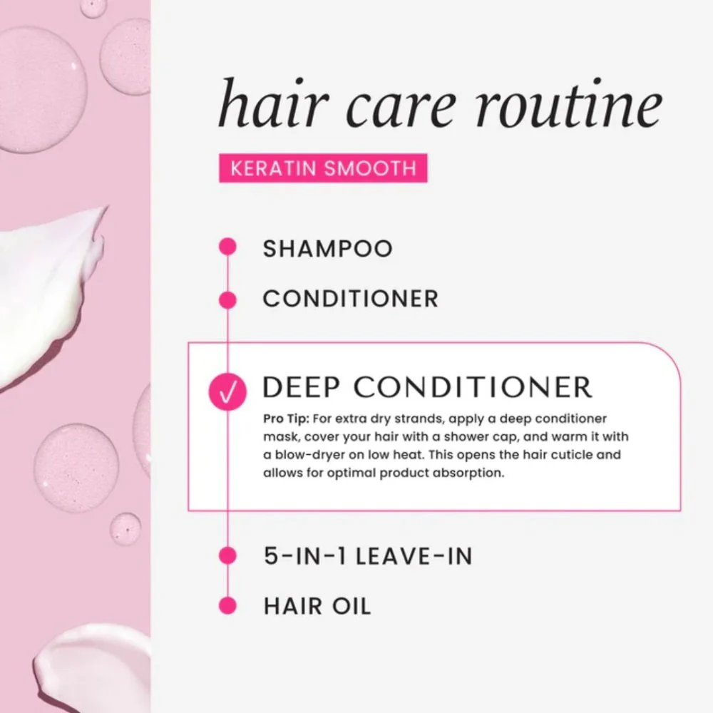 Keratin Smoothing Deep Conditioner - 236ml - Image 4