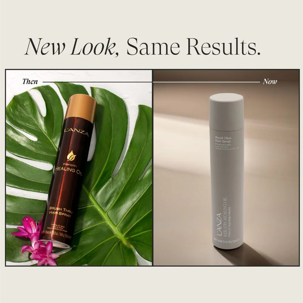 Keratin Healing Oil Brush Thru Hair Spray - 350ml - Image 3