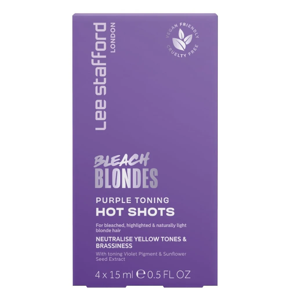 Bleach Blondes Purple Toning Hot Shots - 4x 15ml