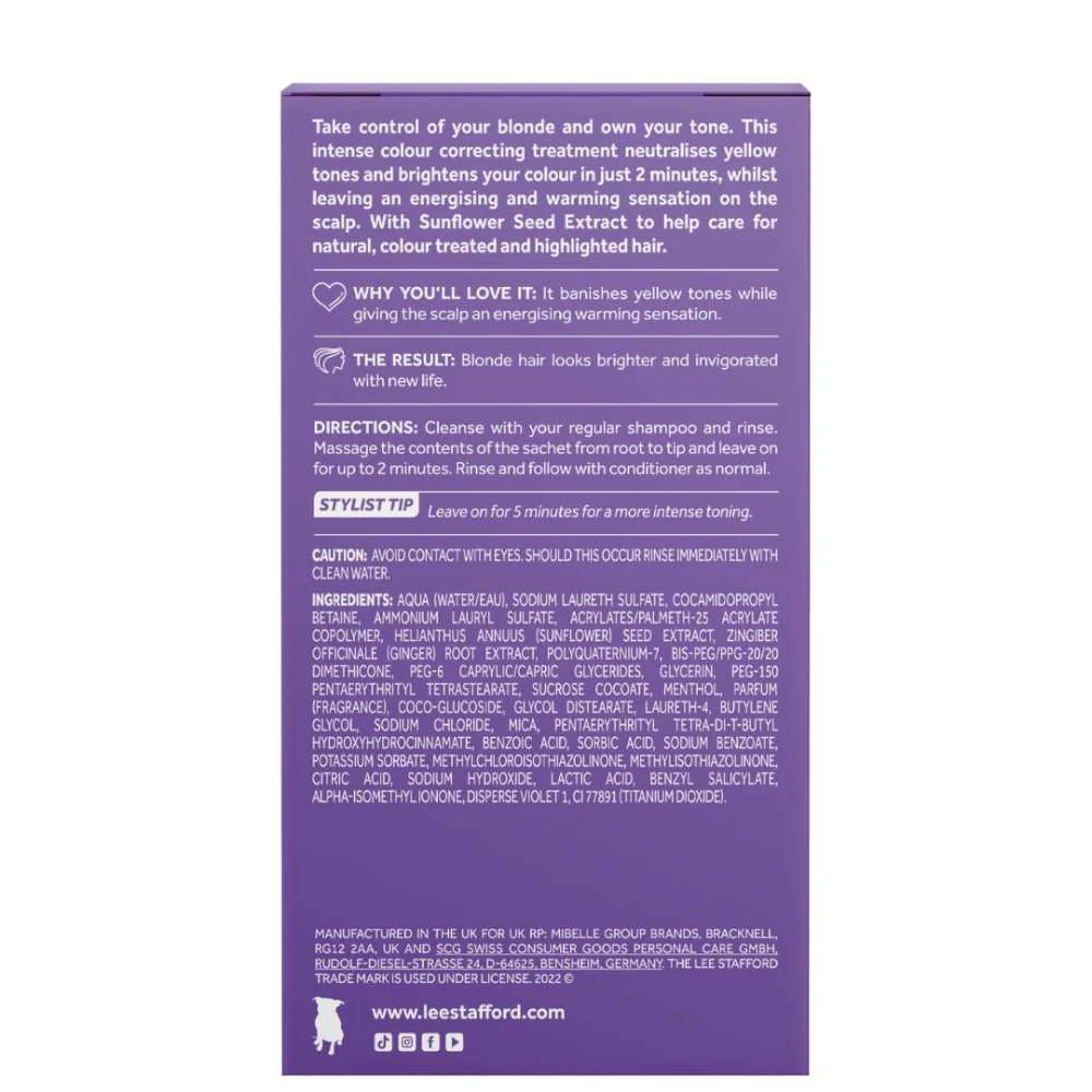 Bleach Blondes Purple Toning Hot Shots - 4x 15ml - Image 2