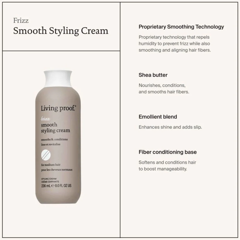 No Frizz Smooth Styling Cream - 236ml - Image 3