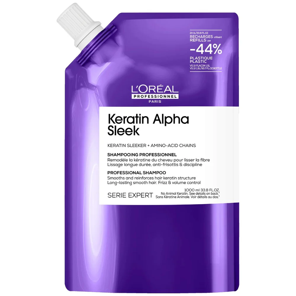 Keratin Alpha Sleek Shampoo Refill - 1000ml