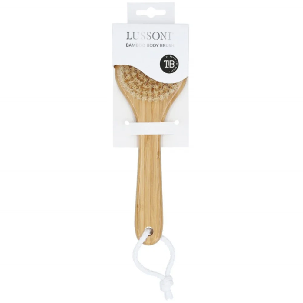 Bamboo Body Brush Soft Boar Bristles