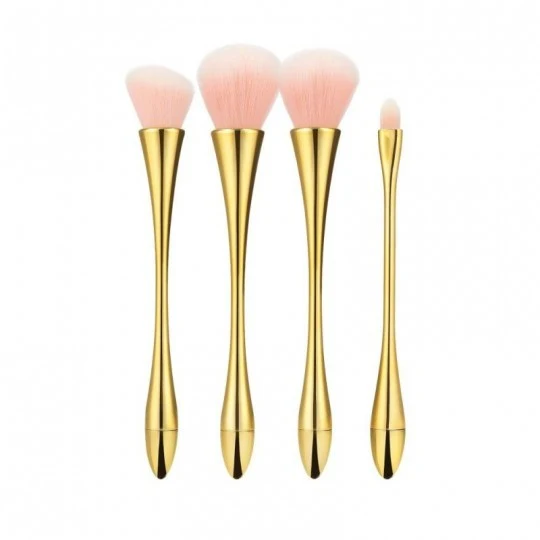 Make-Up Brush Golden Set  - 4st.