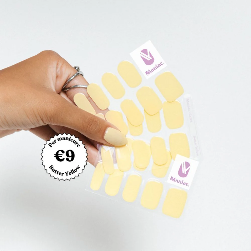 Butter Yellow Polish Sticker - 28pcs - Image 3