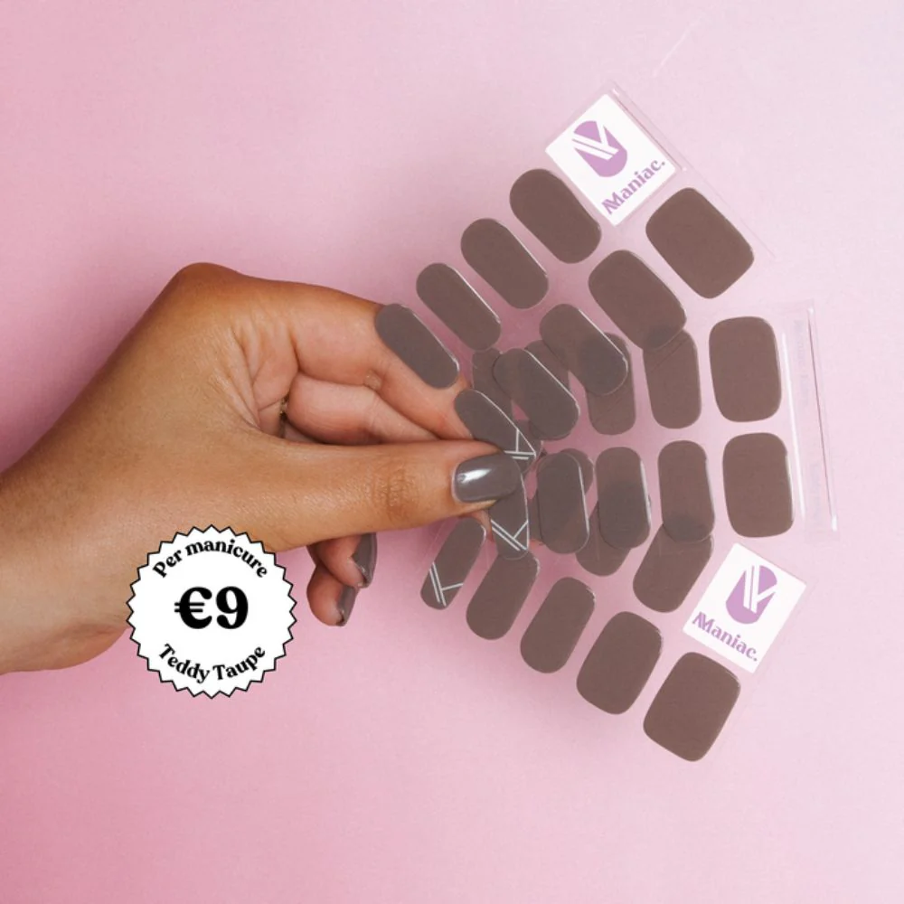 Teddy Taupe Polish Sticker - 28pcs - Image 3