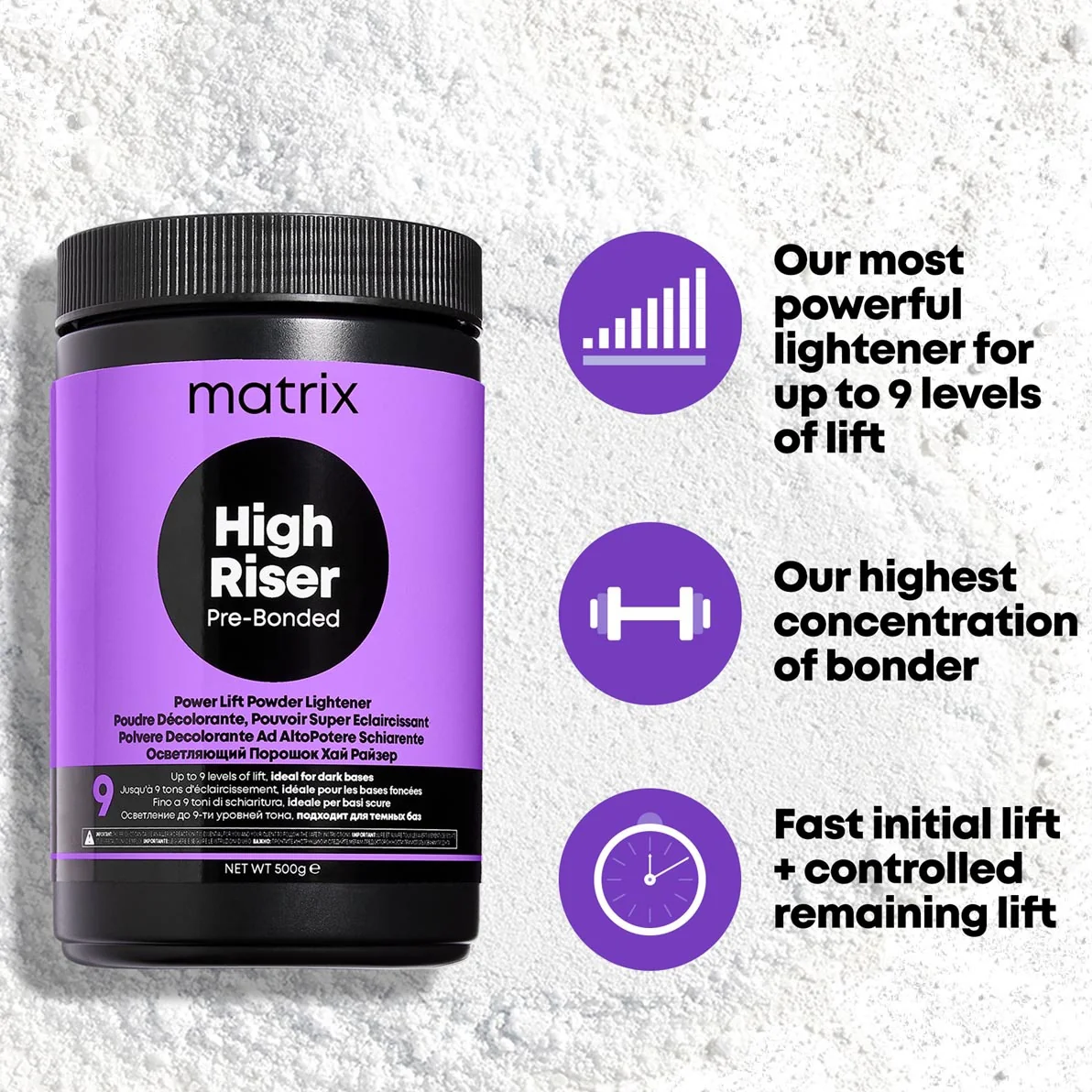 High Riser 9 Pre-Bonded Lightener - 500gr - Image 4