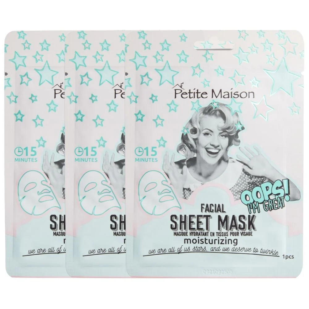 Moisturizing Facial Sheet Mask - 3x25ml