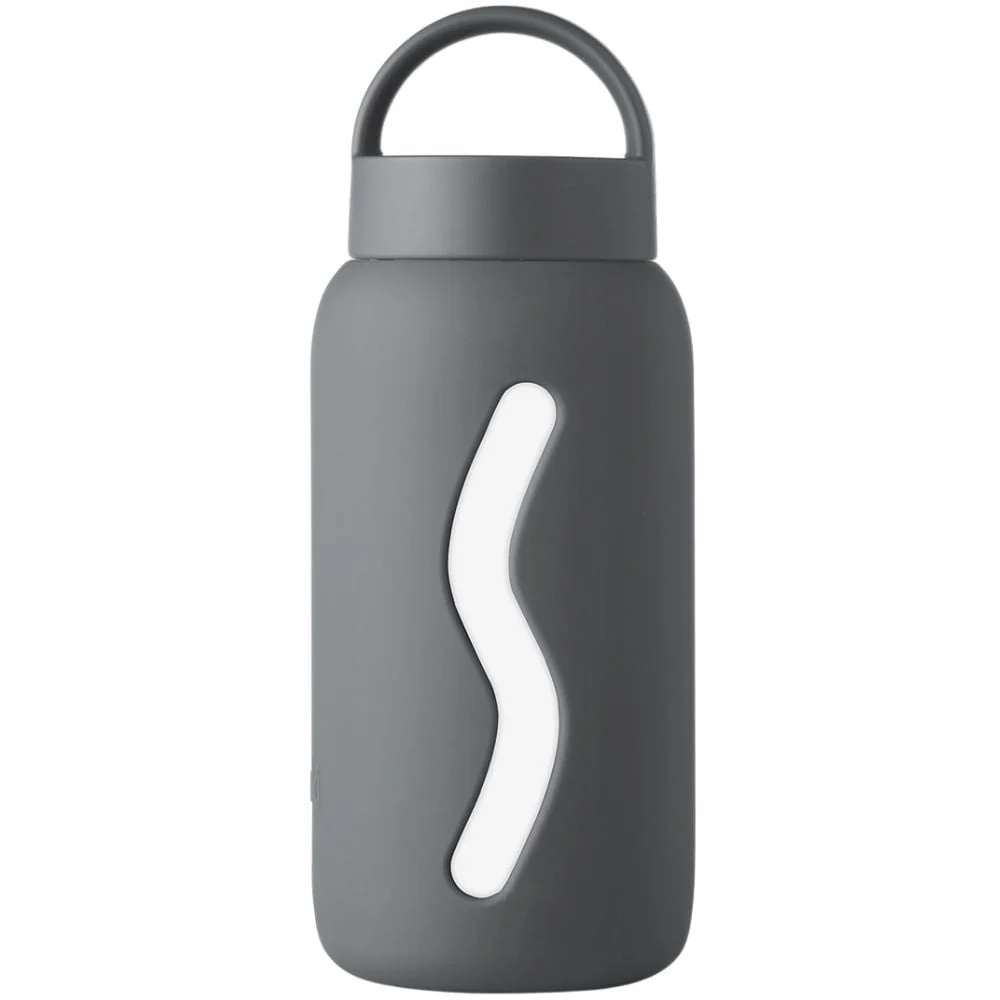 Mini Glass Bottle Smoke Grey - 500ml