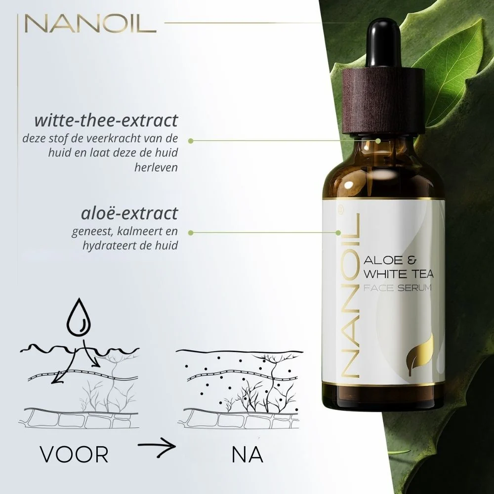 Aloe & White Tea Face Serum - 50ml - Image 2