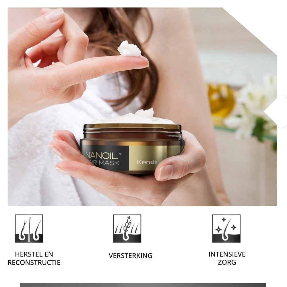 Keratin Hair Mask - 300ml - Image 3