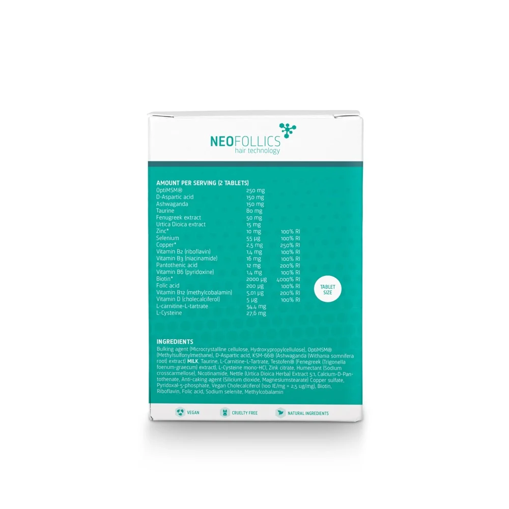 Beard Growth Supporting Tablets - 2x60st - Image 4
