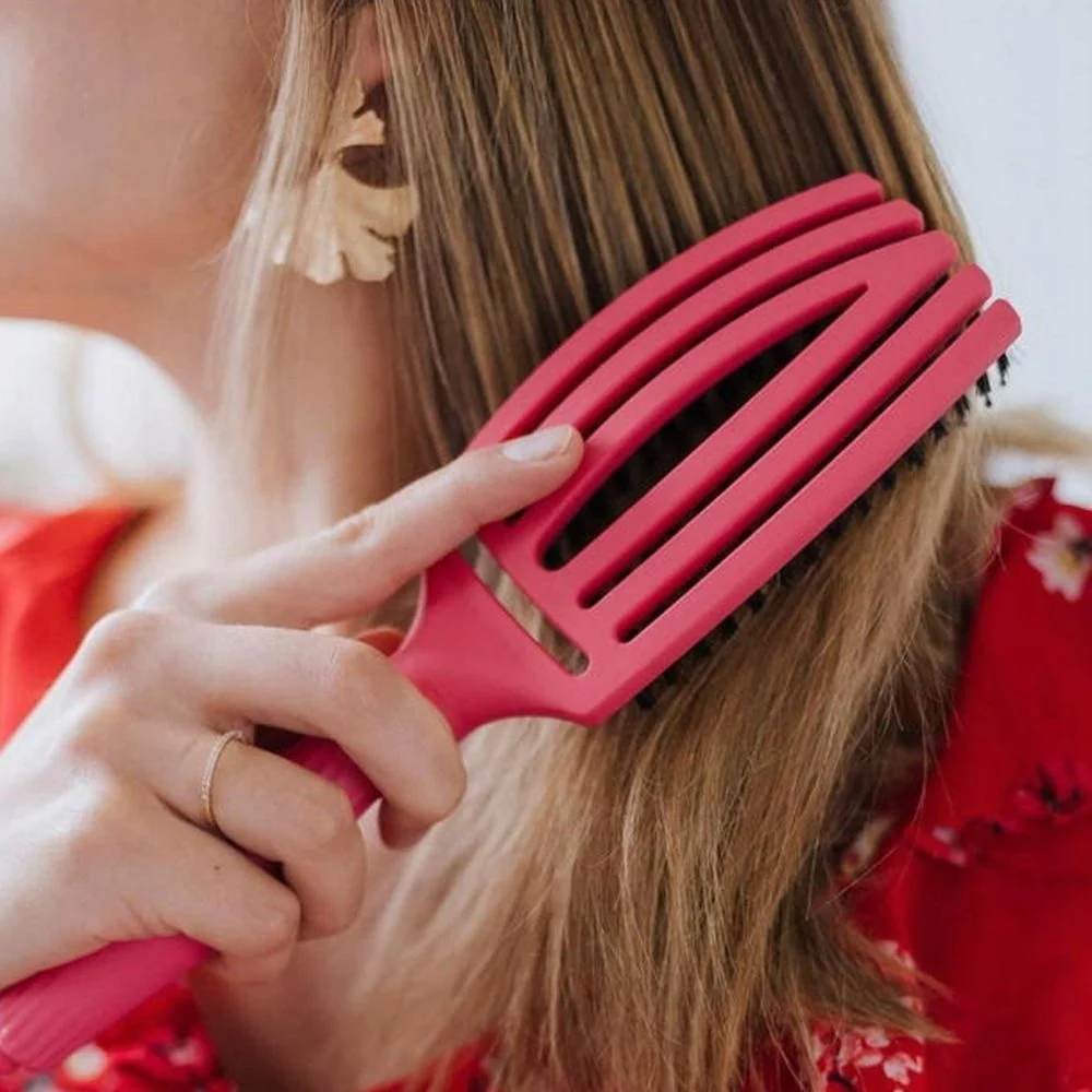 Finger Brush Combo Medium Hot Pink Haarborstel - Image 3